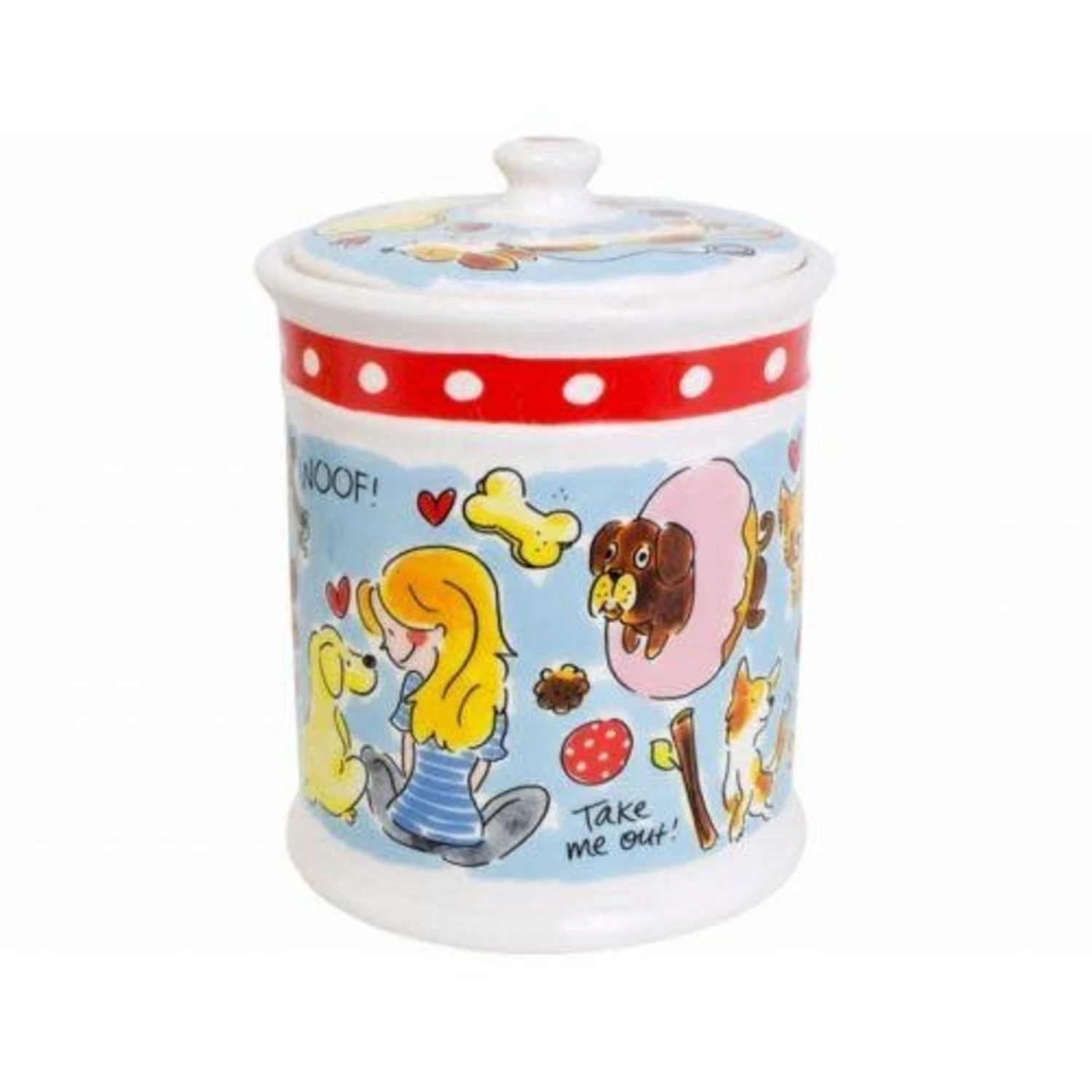 Blond Amsterdam Blond Voorraadpot Hond - Keramiek - 16 X 16 X 22.5 Cm 3 Blond Amsterdam Blond Voorraadpot Hond - Keramiek - 16 X 16 X 22.5 Cm