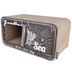 District 70 District 70 SARDINE Cardboard Krabkarton Zwart - 60x30x30 Cm -Dierengezondheidswinkel district 70 district 70 sardine cardboard krabkart 1