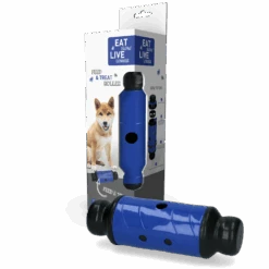 Eat Slow Live Longer Feed And Treat Roller - Blauw - L - 23 X ø 8 Cm -Dierengezondheidswinkel eat slow live longer feed and treat roller blauw l 3