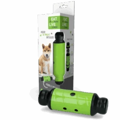 Eat Slow Live Longer Feed And Treat Roller - Groen - L - 23 X ø 8 Cm -Dierengezondheidswinkel eat slow live longer feed and treat roller groen l 3