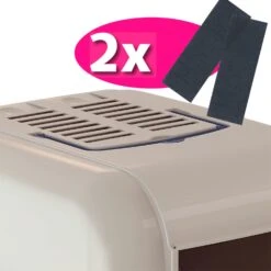 Ferplast Ferplast Kattenbak Maxi Bella Cabrio - 65.5x50x47 Cm - Verschillende Kleuren -Dierengezondheidswinkel ferplast ferplast kattenbak maxi bella cabrio 655x 2