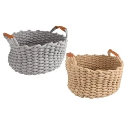 Flamingo Mand Enya Rond Met Kussen - 34x18 Cm