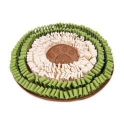 Snuffelmat Rond - 48 Cm - Cookie White Green -Dierengezondheidswinkel snuffelmat rond 48 cm cookie white green 1