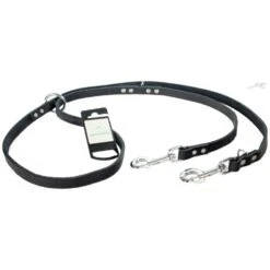 Tijssen Hondenriem Multi Vetleer Zwart -Dierengezondheidswinkel tijssen hondenriem multi vetleer zwart 1