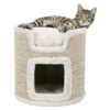Trixie Trixie Cat Tower Ria - 37 Cm - Lichtgrijs-Natuur -Dierengezondheidswinkel trixie trixie cat tower ria 37 cm lichtgrijs natuu