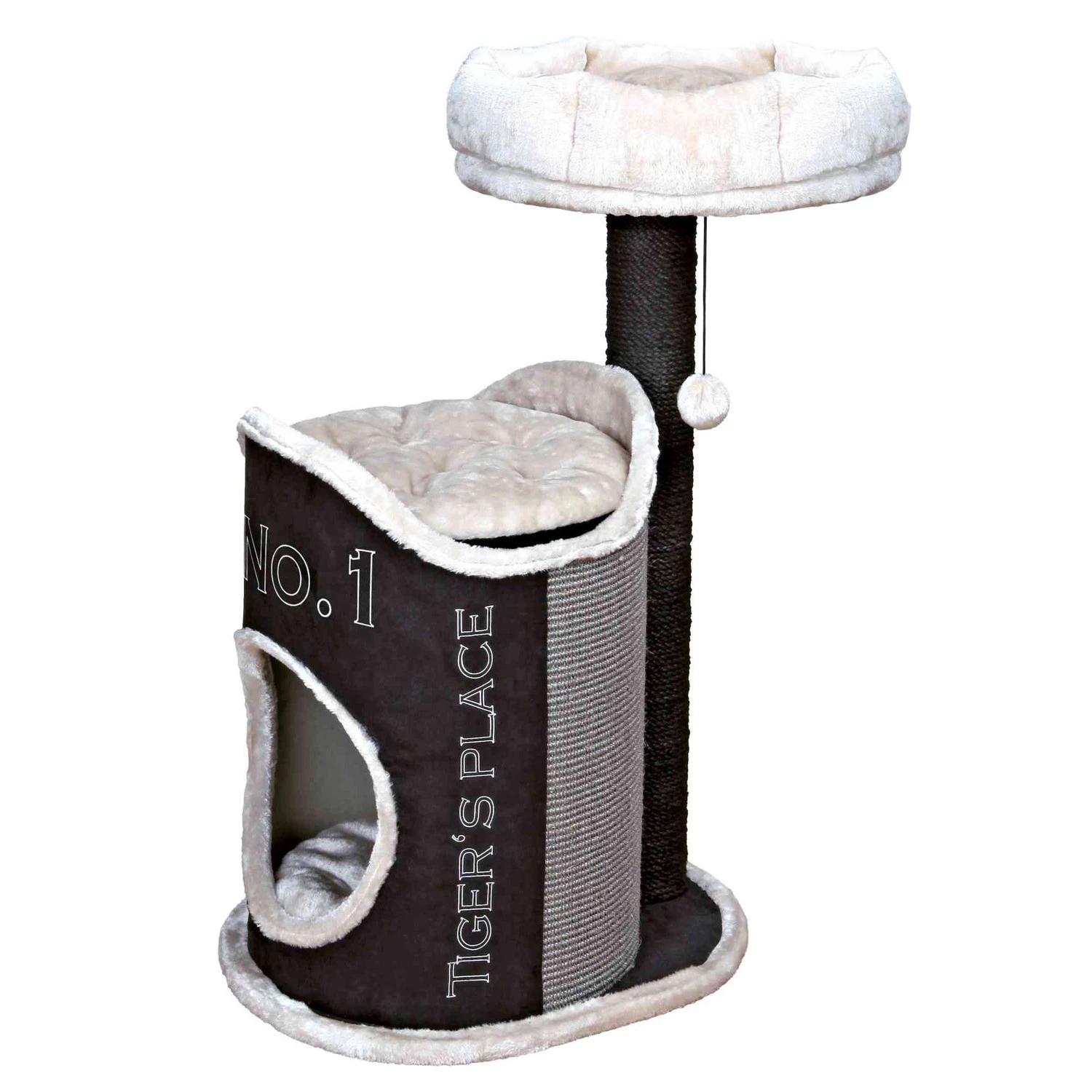 Trixie Trixie Krabpaal Susana - 54x44 Cm Grondvlak - Zwart-Grijs 3 Trixie Trixie Krabpaal Susana - 54x44 Cm Grondvlak - Zwart-Grijs